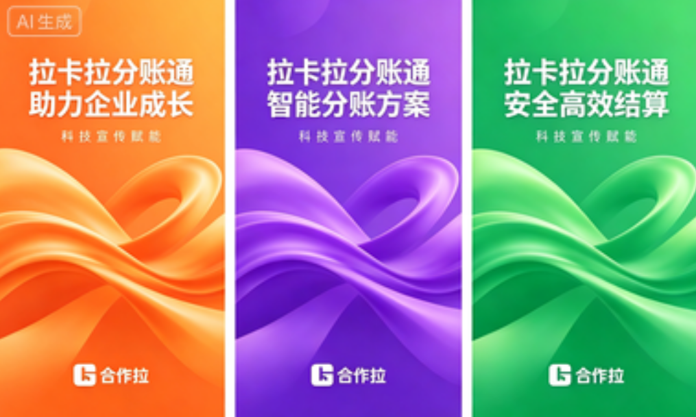 拉卡拉智能分账，聚合多平台收款，统一结算不再零散