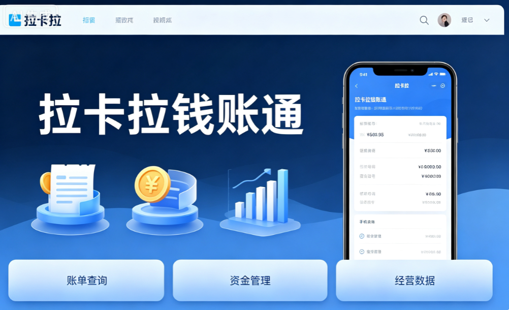 拉卡钱账通隔离清算，总分店资金独立账套运行，串户风险归零