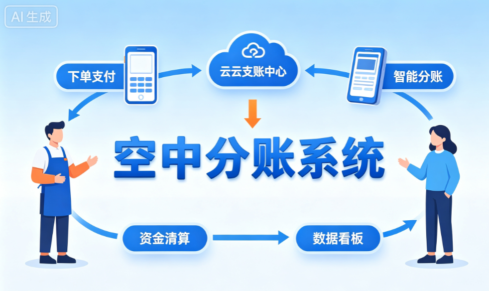 不管企业流量怎么变幻，空中分账系统稳如磐石