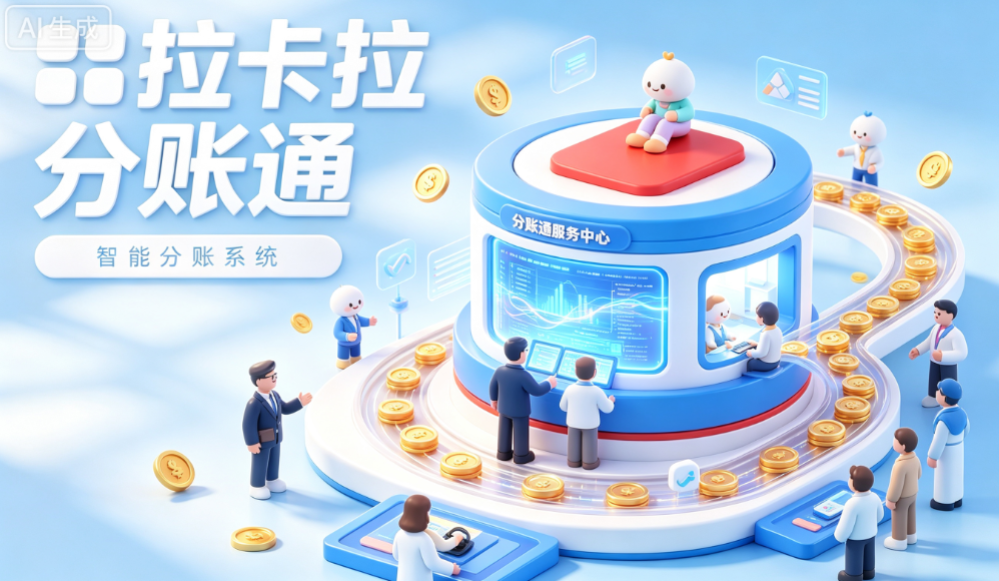 拉卡拉分账通分账比例提前设置，企业想要的分账模式都有